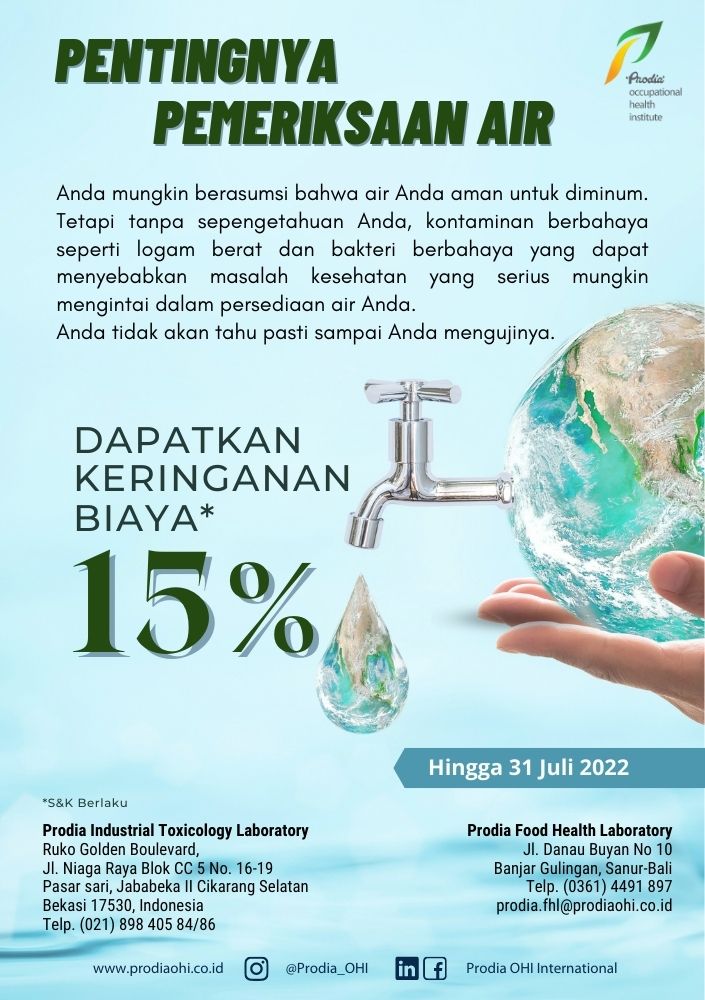Promo Pemeriksaan Air - Promo Pemeriksaan Air