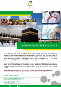Siap Umroh 2025 dengan Vaksinasi Meningitis dan Vaksin Influenza di Prodia OHC!