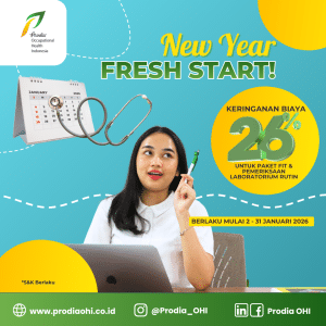 Keringanan biaya spesial 26% untuk Paket FIT dan pemeriksaan laboratorium rutin mulai 2–31 Januari 2026 di Prodia OHC Jakarta dan Cikarang