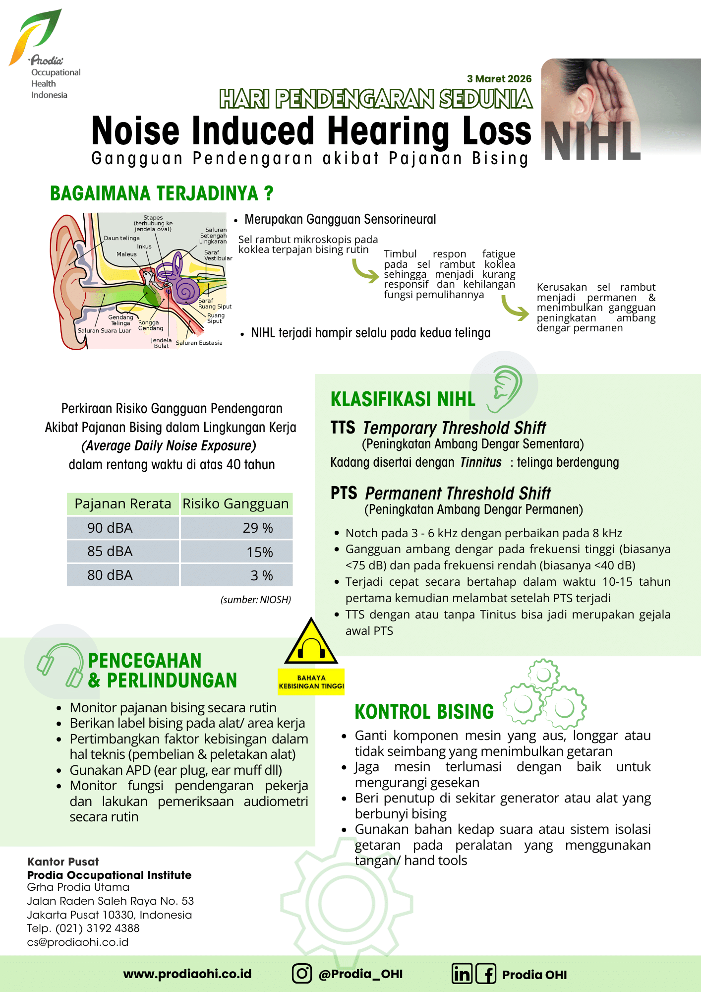 Poster Noise Induced Hearing Loss (NIHL)
