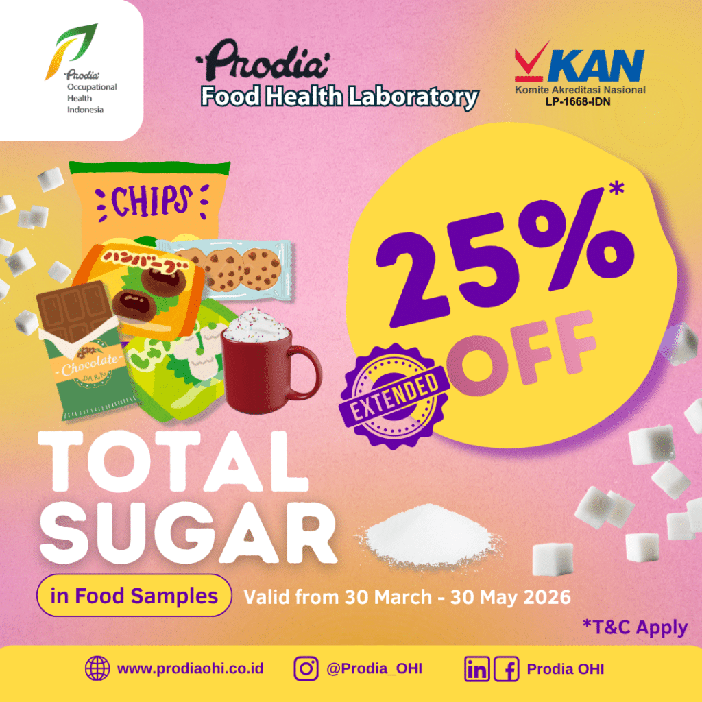 Promo Spesial 25% untuk Uji Total Gula khusus di Prodia FHL sampai 30 Mei 2026