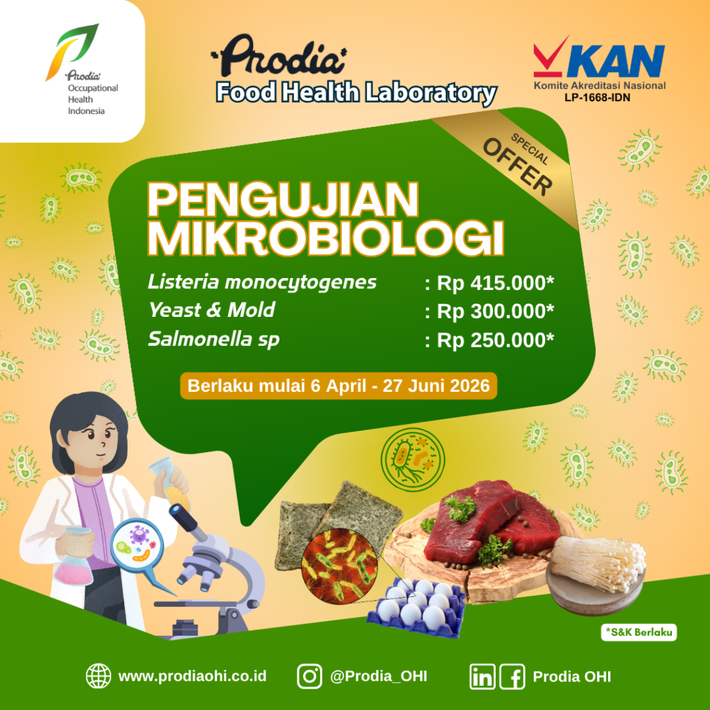 Harga spesial uji mikrobiologi mulai 6 April hingga 27 Juni 2026 hanya di Prodia FHL, Bali.