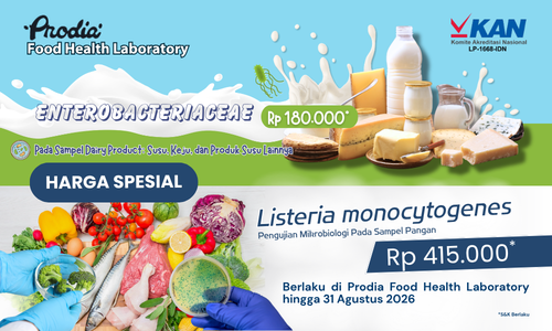 Harga Spesial Promo Uji Bakteri Listeria pada Sampel Pangan & Enterobacteriaceae untuk Dairy Product