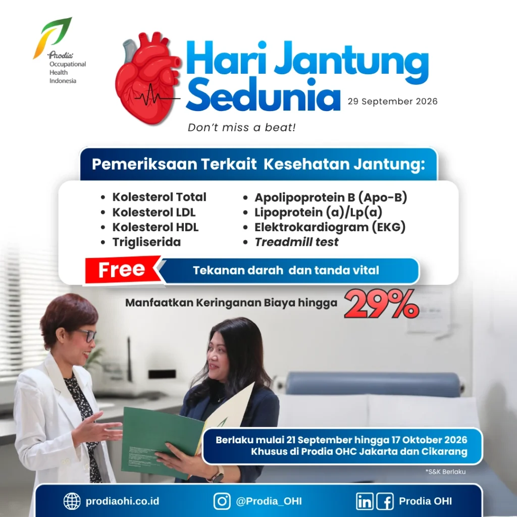 Promo Hari Jantung Sedunia 2026 Prodia OHI untuk pemeriksaan kesehatan jantung keringanan biaya hingga 29%