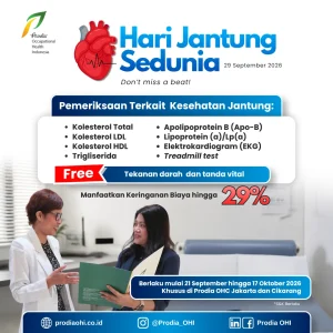 Promo Hari Jantung Sedunia 2026 Prodia OHI untuk pemeriksaan kesehatan jantung keringanan biaya hingga 29%